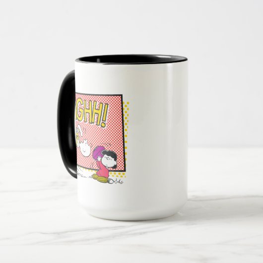 Charlie Brown und Lucy Football Comic Graphic Tasse (Vorderseite Links)