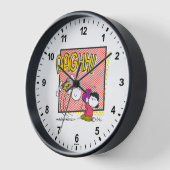 Charlie Brown und Lucy Football Comic Graphic Uhr (Winkel)