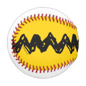 Charlie Brown Zig Zag Muster Baseball (Vorderseite Links)