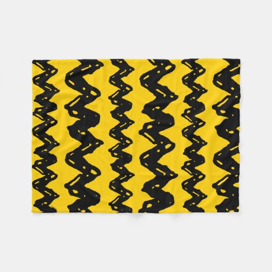 Charlie Brown Zig Zag Muster Fleecedecke (Vorderseite (Horizontal))