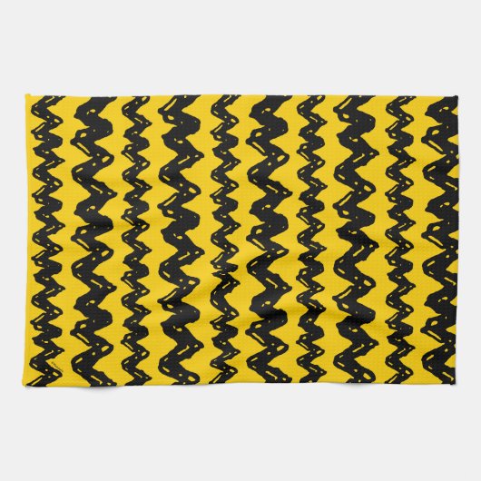 Charlie Brown Zig Zag Muster Geschirrtuch (Horizontal)