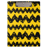 Charlie Brown Zig Zag Muster Klemmbrett (Vorderseite)