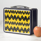Charlie Brown Zig Zag Muster Metall Brotdose (Beispiel)