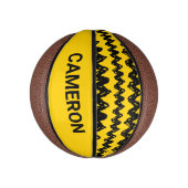 Charlie Brown Zig Zag Muster Mini Basketball (Vertikal)