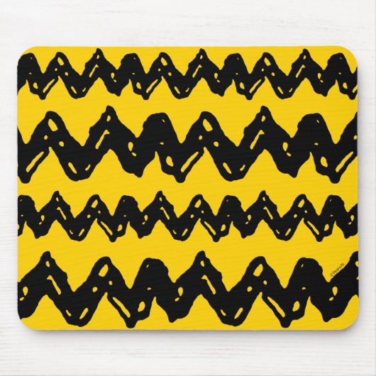 Charlie Brown Zig Zag Muster Mousepad (Vorne)