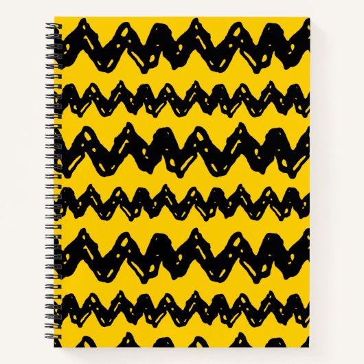 Charlie Brown Zig Zag Muster Notizblock (Vorderseite)