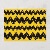 Charlie Brown Zig Zag Muster Postkarte (Vorderseite)