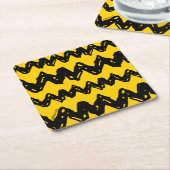Charlie Brown Zig Zag Muster Rechteckiger Pappuntersetzer (angewinkelt)