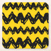 Charlie Brown Zig Zag Muster Rechteckiger Pappuntersetzer (Vorderseite)