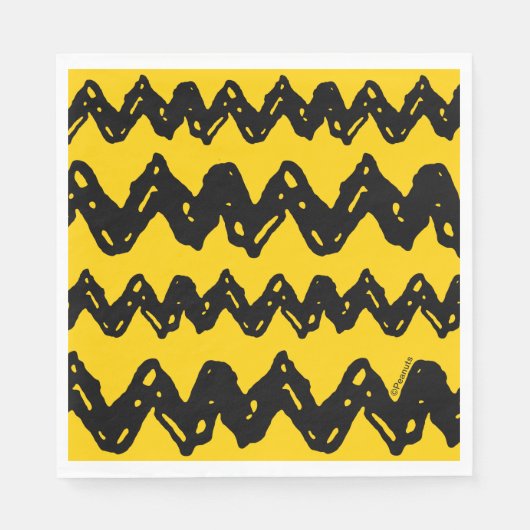 Charlie Brown Zig Zag Muster Serviette (Vorderseite)