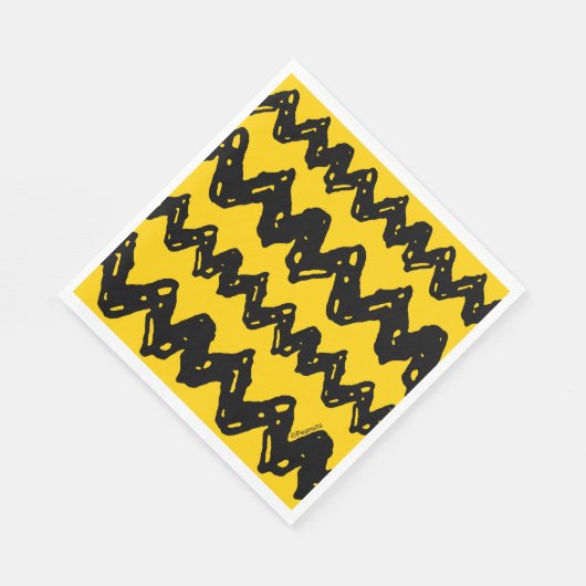 Charlie Brown Zig Zag Muster Serviette (Ecke)