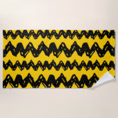 Charlie Brown Zig Zag Muster Strandtuch (Vorderseite)