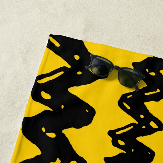 Charlie Brown Zig Zag Muster Strandtuch (Beispiel)