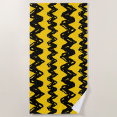 Charlie Brown Zig Zag Muster Strandtuch (Vorderseite)