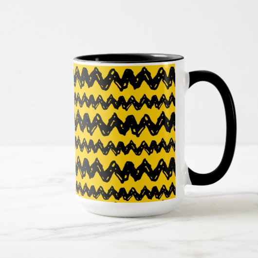 Charlie Brown Zig Zag Muster Tasse (Rechts)