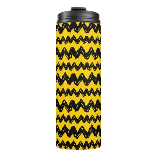Charlie Brown Zig Zag Muster Thermosbecher (Vorderseite)