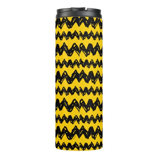 Charlie Brown Zig Zag Muster Thermosbecher (Rückseite)