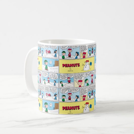 Charlie Browns Baseball-Erinnerungen Kaffeetasse (Vorderseite Links)