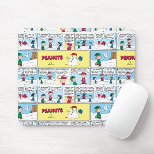 Charlie Browns Baseball-Erinnerungen Mousepad (Mit Mouse)