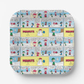 Charlie Browns Baseball-Erinnerungen Pappteller (Vorderseite)