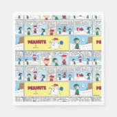 Charlie Browns Baseball-Erinnerungen Serviette (Vorderseite)