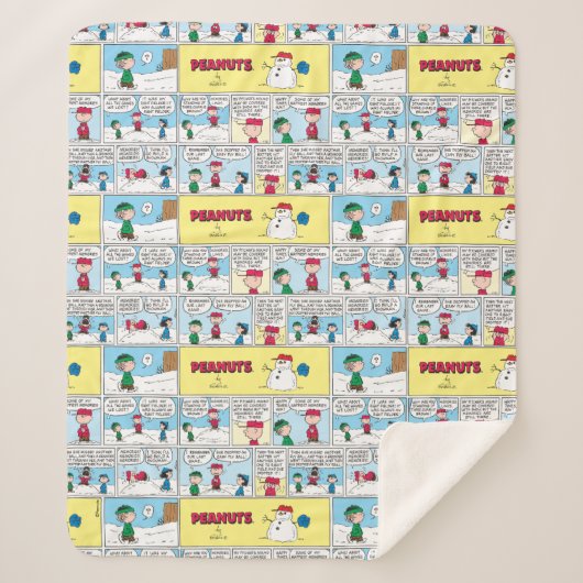 Charlie Browns Baseball-Erinnerungen Sherpadecke (Vorderseite)