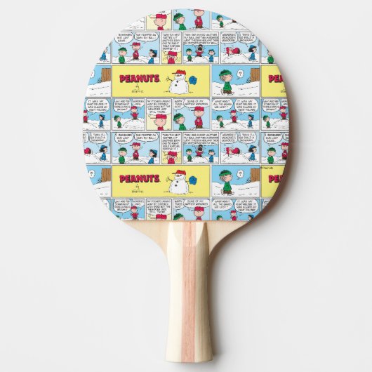 Charlie Browns Baseball-Erinnerungen Tischtennis Schläger (Vorderseite)