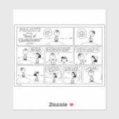 Charlie Browns Erinnerungen am Pitcher-Berg Aufkleber (Blatt)