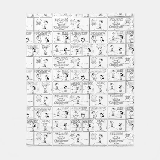 Charlie Browns Erinnerungen am Pitcher-Berg Fleecedecke (Vorderseite)