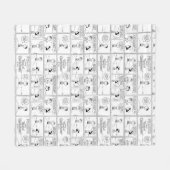 Charlie Browns Erinnerungen am Pitcher-Berg Fleecedecke (Vorderseite (Horizontal))