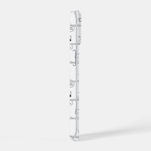 Charlie Browns Erinnerungen am Pitcher-Berg iPhone 15 Hülle (Rechte Seite)