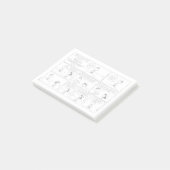 Charlie Browns Erinnerungen am Pitcher-Berg Post-it Klebezettel (angewinkelt)