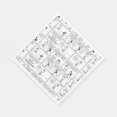 Charlie Browns Erinnerungen am Pitcher-Berg Serviette (Ecke)