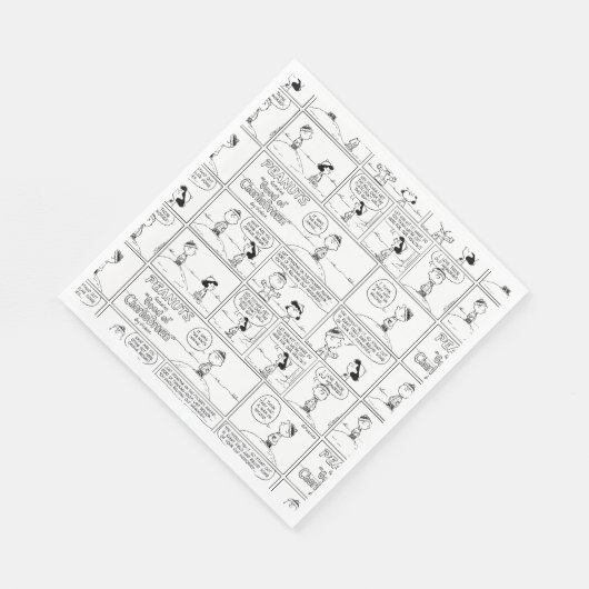 Charlie Browns Erinnerungen am Pitcher-Berg Serviette (Ecke)