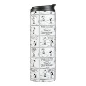 Charlie Browns Erinnerungen am Pitcher-Berg Thermosbecher (Nach links gedreht)