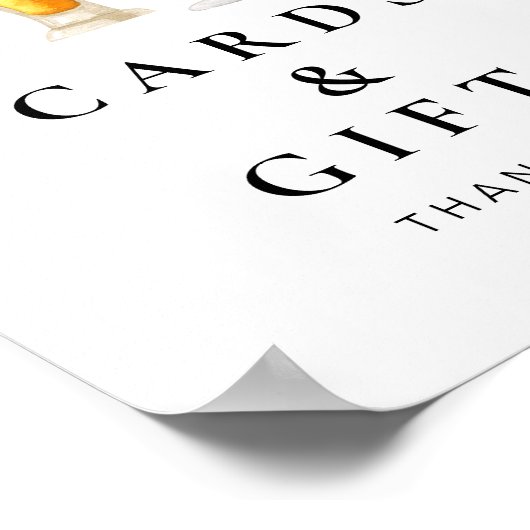 CHARLIE Bubbles & Brews Karten & Geschenke Untersc Poster (Ecke)