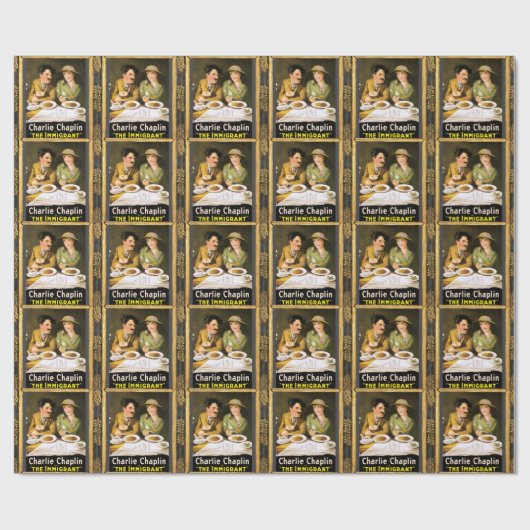 Charlie Chaplin/Das Wrapping Paper Geschenkpapier (Flach)