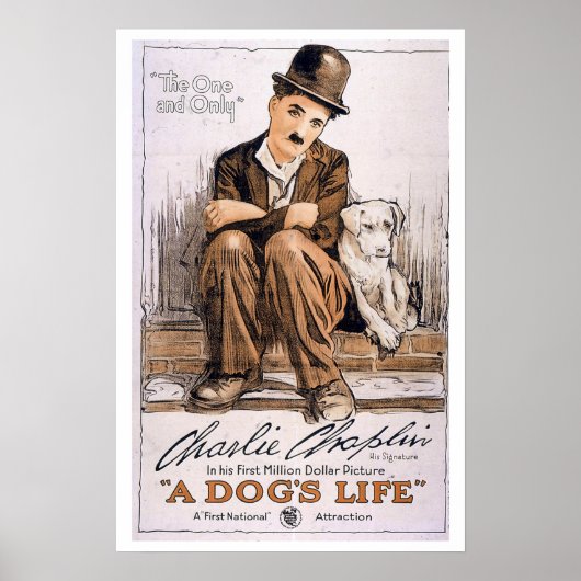 Charlie Chaplin, Kopie von 1918 Theaterstück Vinta Poster (Vorne)