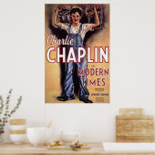 Charlie Chaplin Modern Times Movie Poster (Küche)