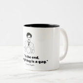 Charlie Chaplin Quote Zweifarbige Tasse (VorderseiteRechts)