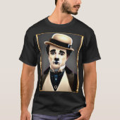 Charlie Chaplin Sad Dog T-Shirt (Vorderseite)
