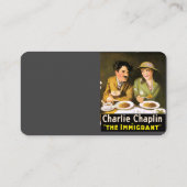 Charlie Chaplin/The Immigrant Business Card Visitenkarte (Rückseite)