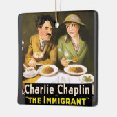 Charlie Chaplin/The Immigrant Keramik Ornament (Links)