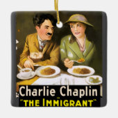 Charlie Chaplin/The Immigrant Keramik Ornament (Vorderseite)