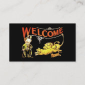 Charlie Chaplin-Willkommen Visitenkarte (Rückseite)