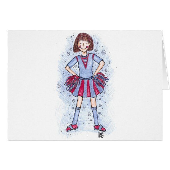 Charlie-Cheerleader - brünett (Vorderseite (Horizontal))