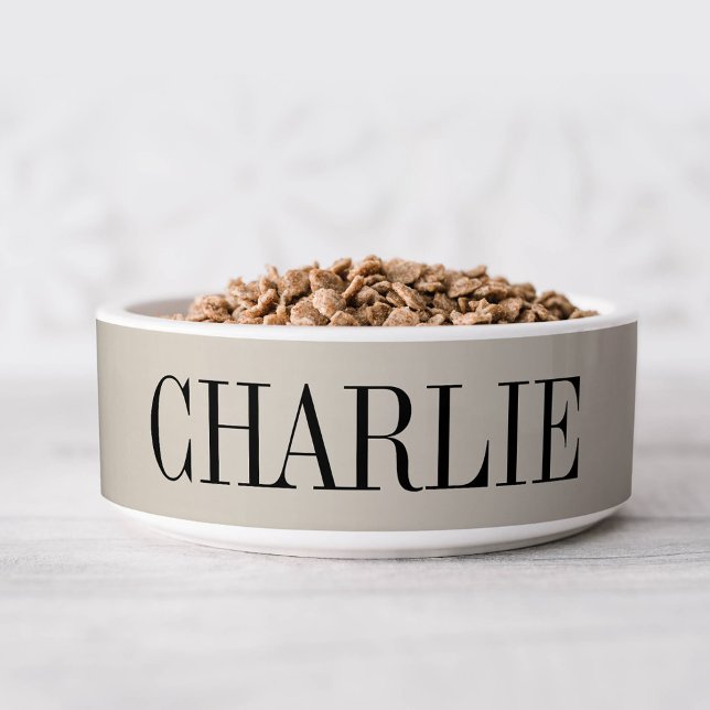Charlie Classic Name Monogram | Beige Napf (Von Creator hochgeladen)