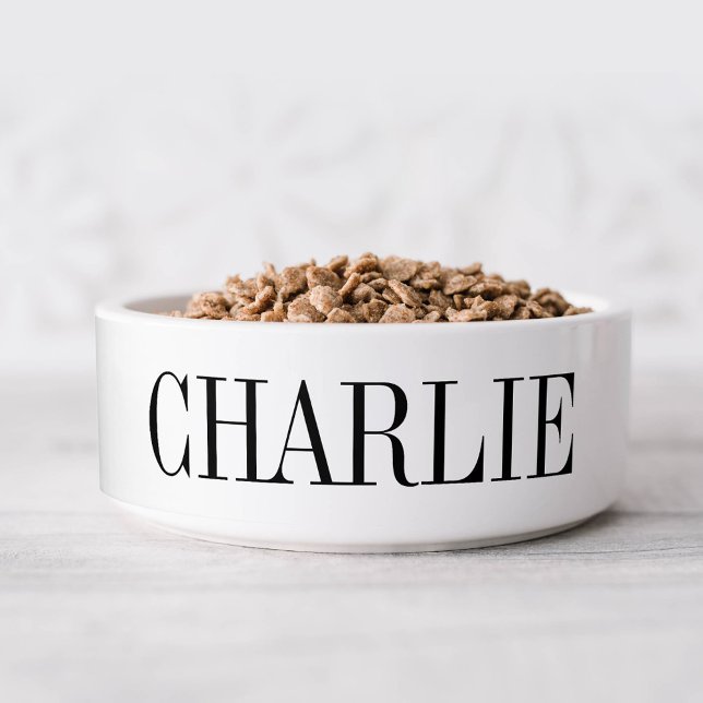Charlie Classic Name Monogram Dog Napf (Von Creator hochgeladen)