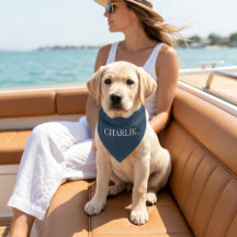 Charlie Classic Name Monogram | Dunkelblau