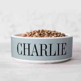 Charlie Classic Name Monogram | Light Blue Bowl Napf